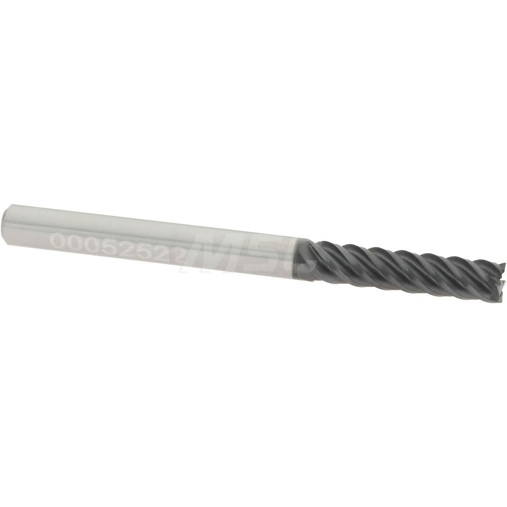 Accupro 95168268 Square End Mill 1/8" Dia, 1/2" LOC, 5 Flutes, Solid Carbide