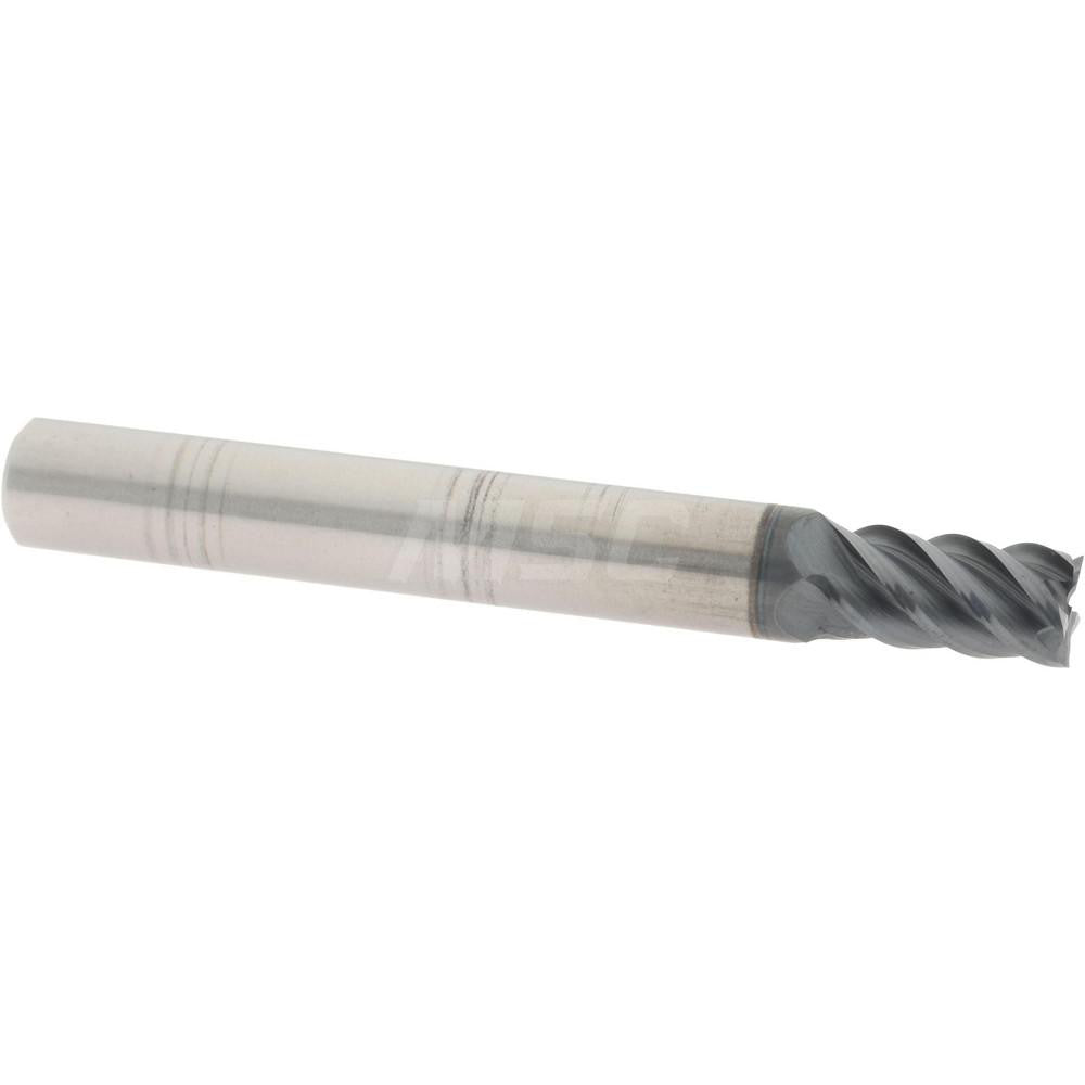 Accupro 95168379 Square End Mill 0.2188" Dia, 0.375" LOC, 0.25" Shank Dia, 2" OAL, 5 Flutes, Solid Carbide