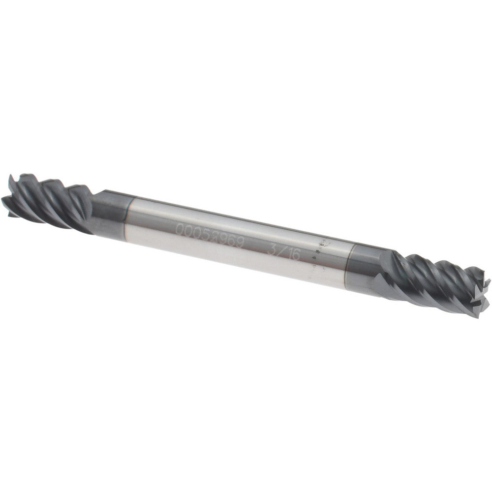 Accupro 00052969 Square End Mill 3/16'' Dia, 5/16'' LOC, 3/16'' Shank Dia, 2'' OAL, 5 Flutes, Solid Carbide