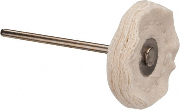 Spartan Felt 0160261 Mounted Polishing Buffing Wheel 1" Dia, 3/8" Thick, 3/32" Shank Dia