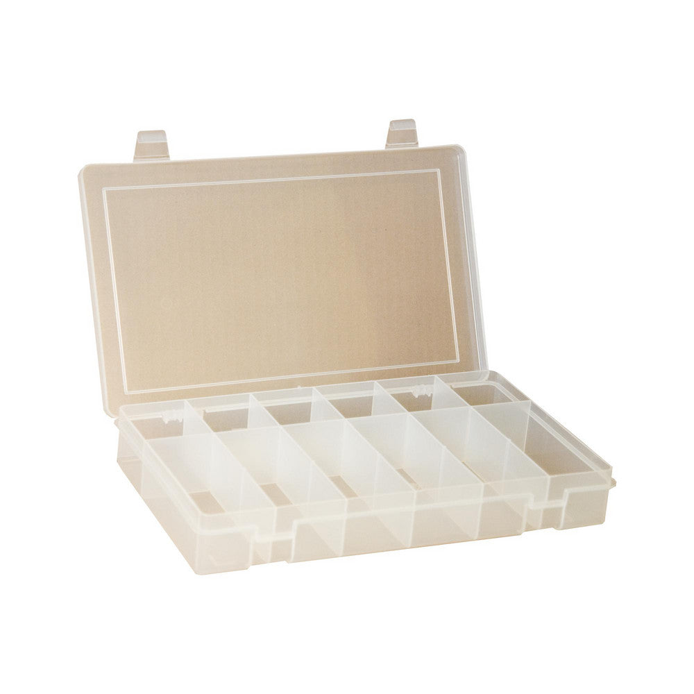 Durham LP6-CLEAR 6 Compartment Clear Small Parts Compartment Box