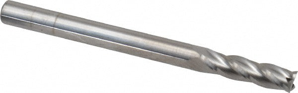 Kyocera SGS Precision Tools 35477 Square End Mill 1/8" Dia, 7/16" LOC, 4 Flute, Solid Carbide