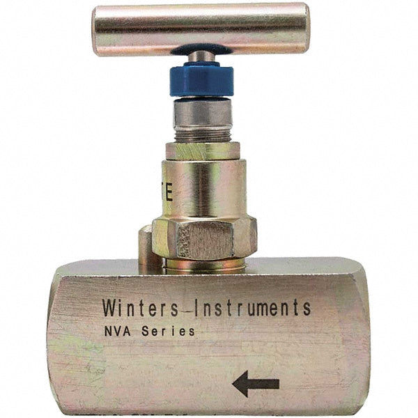 Value Collection NVA6020 Needle Valve Straight, 1/4" Pipe, Alloy Body