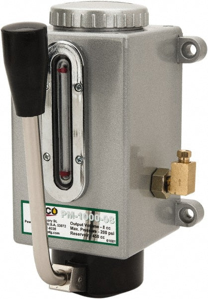Trico PM-1000-08 450 cm Reservoir Capacity, 8 cm Output per Stroke, Manual Central Lubrication System