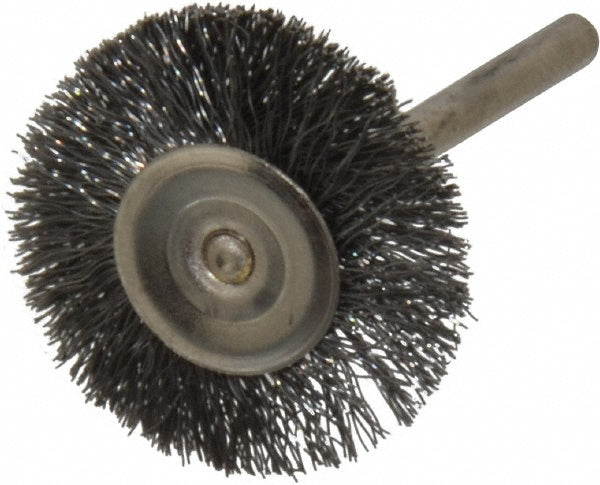 Osborn 0007576400 Wheel Brush 1" Wheel Dia, 0.0050" Wire Dia, Straight