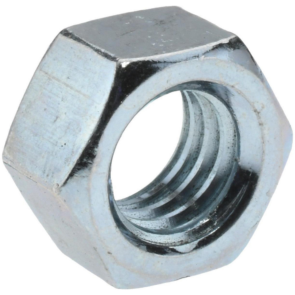 Value Collection HNI20370-10LBBX Hex Nut 3/8-16, Grade 2 Steel, Zinc Clear Finish