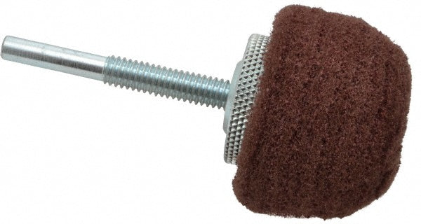 Superior Abrasives A020672 Mounted Polishing Buffing Wheel 2" Dia, 2" Thick, 1/4" Shank Dia