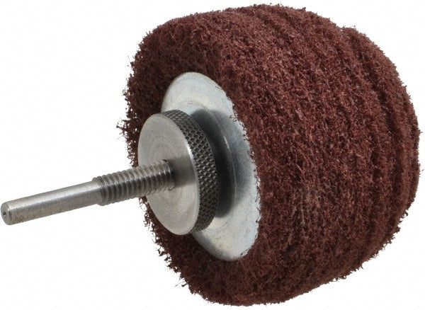 Superior Abrasives A020700 Mounted Polishing Buffing Wheel 3" Dia, 2" Thick, 1/4" Shank Dia