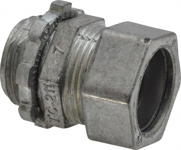 Thomas & Betts TC211SC Conduit Connector For EMT, Die Cast Zinc, 1/2" Trade Size