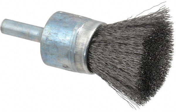 Osborn 0003070300 End Brushes 3/4" Dia, Steel, Crimped Wire