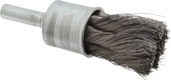 Osborn 0003073300 End Brushes 1/2" Dia, Steel, Knotted Wire