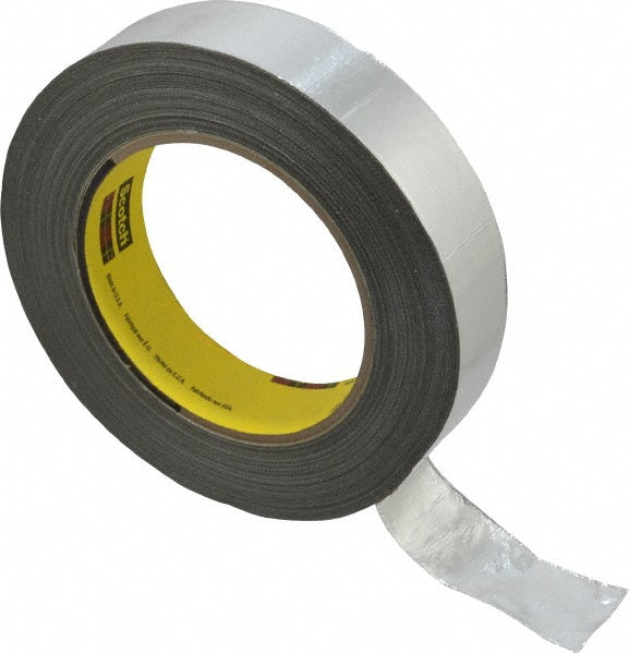3M 7000001165 Glass Cloth Tape 1" Wide, 36 yd Long, Silver, Aluminum