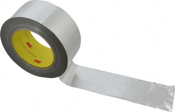 3M 7000028867 Glass Cloth Tape 2" Wide, 36 yd Long, Silver, Aluminum