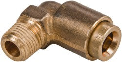 Norgren 95433104M Push-To-Connect Tube to Male & Tube to Male NPT Tube Fitting Male Elbow, 1/8" Thread, 1/4" OD