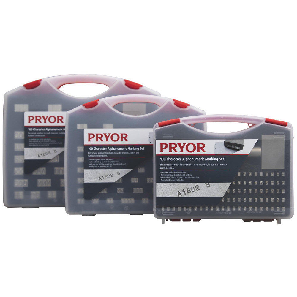 Pryor TIF030 112 Piece, 1/8 Inch Character, Steel Type Set