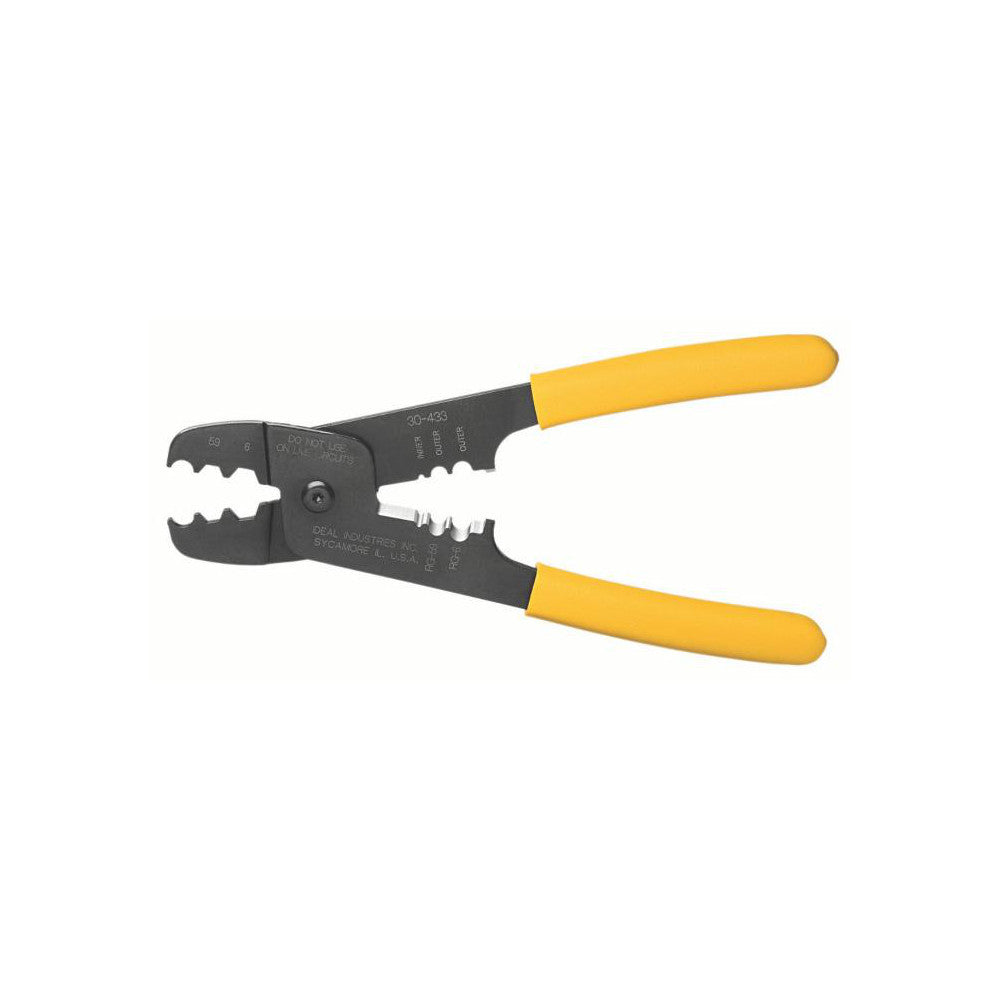 Ideal 30-433 Coax Cables, Combination Coax Stripper/Crimper