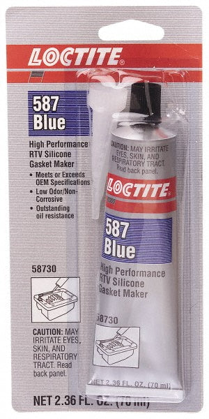 Loctite 135504 Elastic Sealant 70 mL Tube, Blue, RTV Silicone