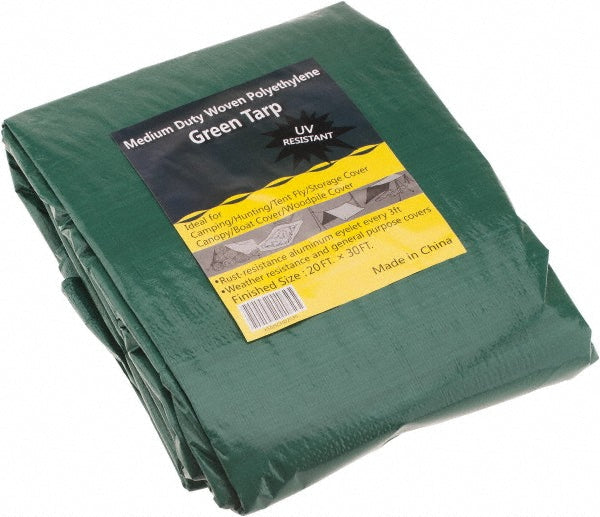 Value Collection KSMSCHD2030 Tarp/Dust Cover Green, Polyethylene, 30' Long x 20' Wide, 9 to 10 mil