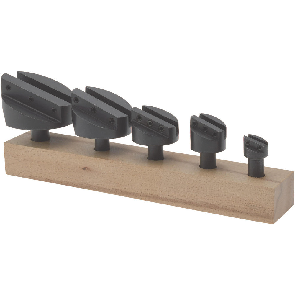 Value Collection ATF0489 5 Piece, 1/2 and 5/8" Shank Diam, 3/4" to 2-1/2" Max Head Diam, Straight Shank, Fly Cutter Set