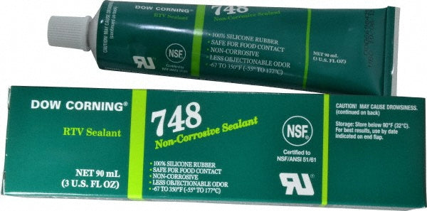 Dow Corning 2455846 Joint Sealant 3 oz Tube, Off-White, RTV Silicone