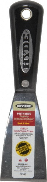 Hyde Tools 02300 Putty Knife Steel, 2" Wide