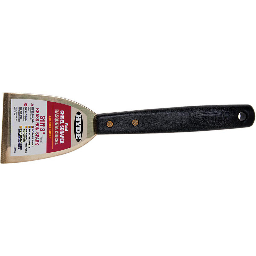 Hyde Tools 12055 Stiff Brass Chisel Scraper