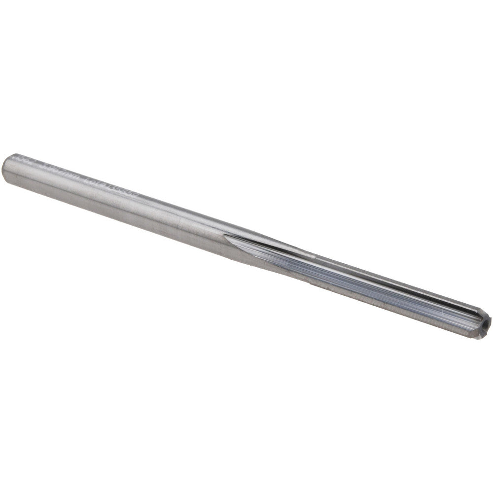 M.A. Ford 27215620 Chucking Reamer 5/32" Dia, 2-1/2" OAL, 3/4" Flute Length, Straight Flute, Straight-Cylindrical Shank, Solid Carbide
