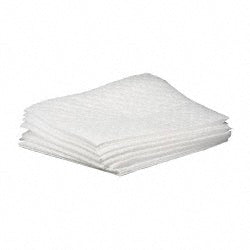 Brady SPC Sorbents SPC100 Sorbent Pad Oil Only Use, 15" Wide, 19" Long, 36 gal, White