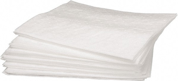 Brady SPC Sorbents SPC200 Sorbent Pad Oil Only Use, 15" Wide, 19" Long, 37 gal, White