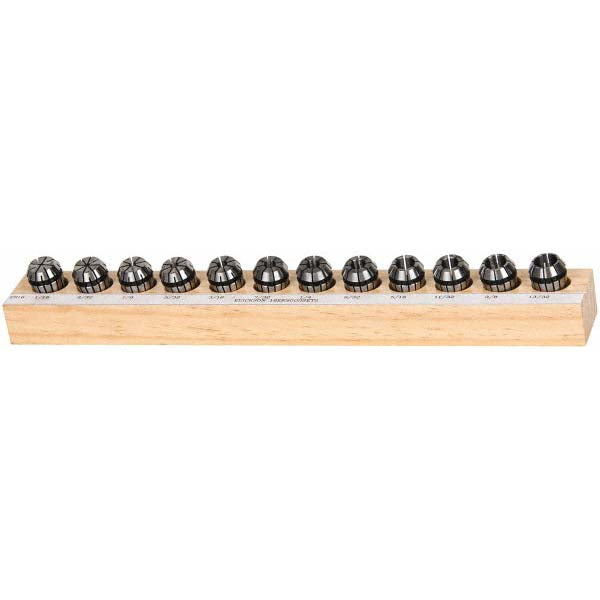 Kennametal 2269968 Collet Set 12 Pc, Series ER16, 1/16 to 13/32" Capacity