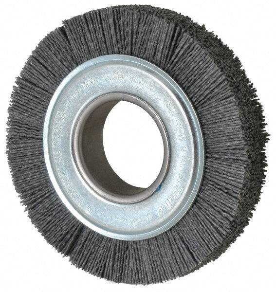 Weiler 97734 Wheel Brush 6" Wheel Dia, 1" Face Width, 0.0400" Wire Dia, Crimped