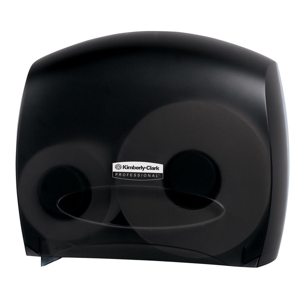 Kimberly-Clark Professional 09507 Jumbo Roll Toilet Paper Dispenser with Stub Roll, Black, 16.0" x 13.88" x 5.75"