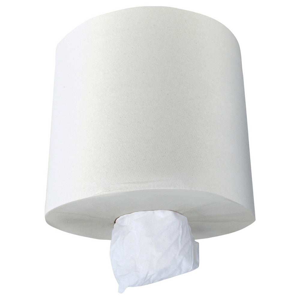 Scott 01032 Paper Towels Center Pull Roll, 6 Rolls, 1 Ply, Recycled Fiber, White