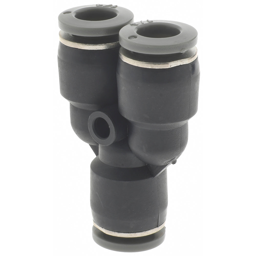 Norgren C20820400 Push-To-Connect Tube to Tube Tube Fitting Union Y, 1/4" OD