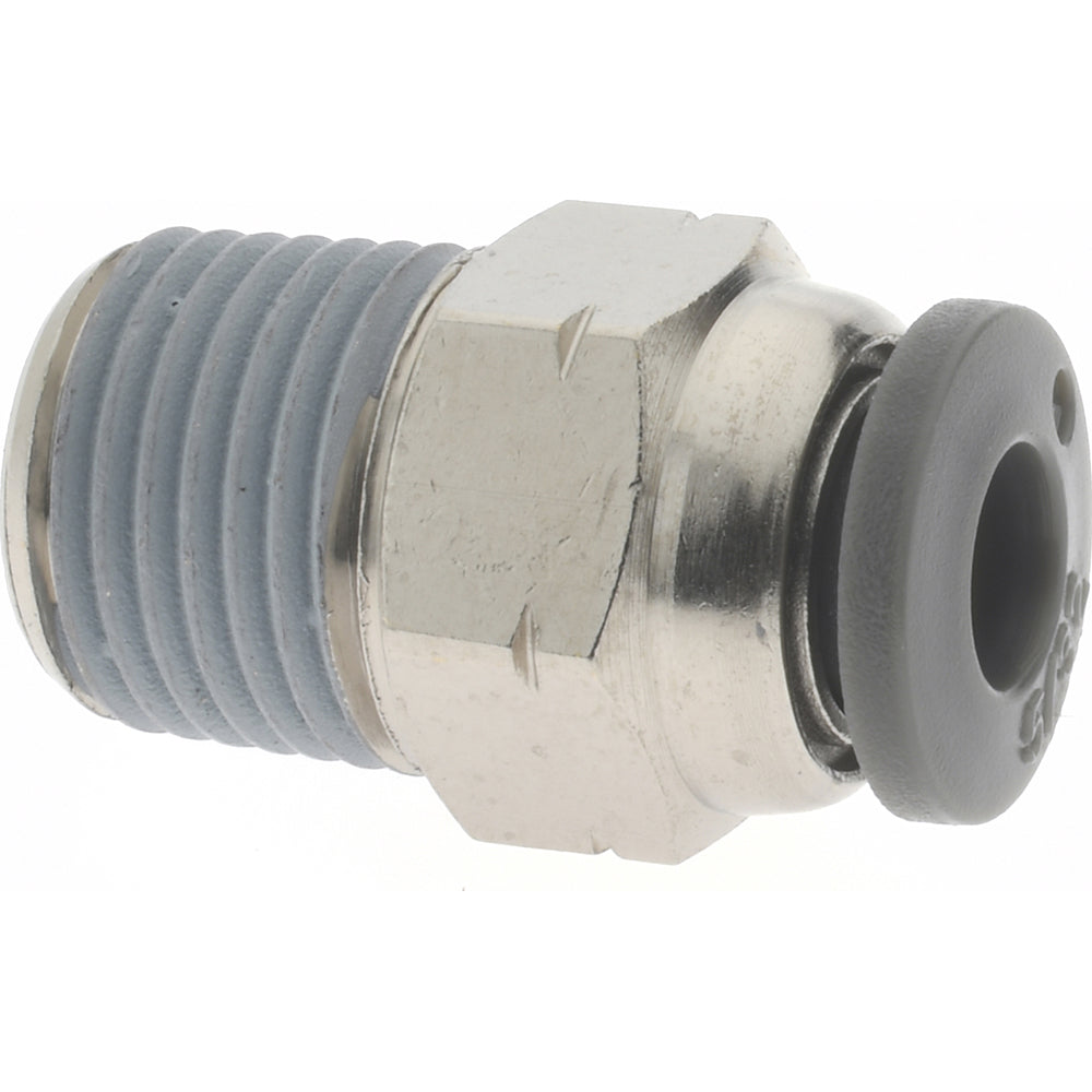 Norgren C24250218 Push-To-Connect Tube to Male & Tube to Male NPT Tube Fitting Adapter, Straight, 1/8" Thread, 5/32" OD
