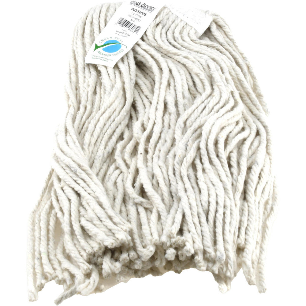 Pro-Source 00352005 Wet Mop Cut Clamp Jaw, X-Small, White Mop, Cotton