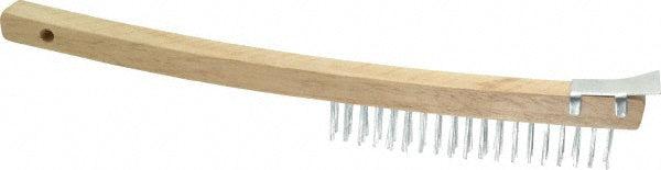 Value Collection CBR0200 Scratch Brush, 3 Rows, 19 Columns, Steel