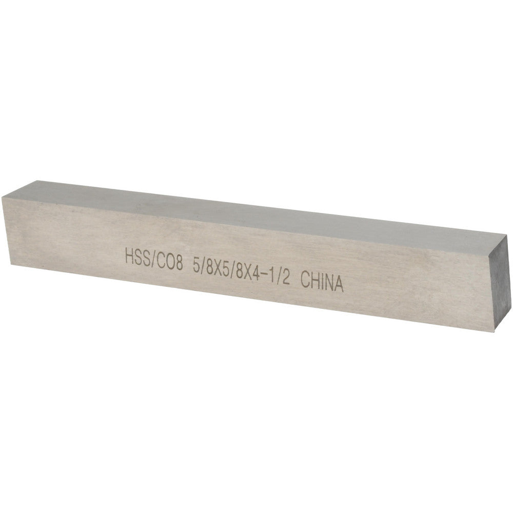 Value Collection 460-6128 Tool Bit Blank 5/8" Wide, 5/8" High, 4-1/2" OAL, M42 Cobalt, Square