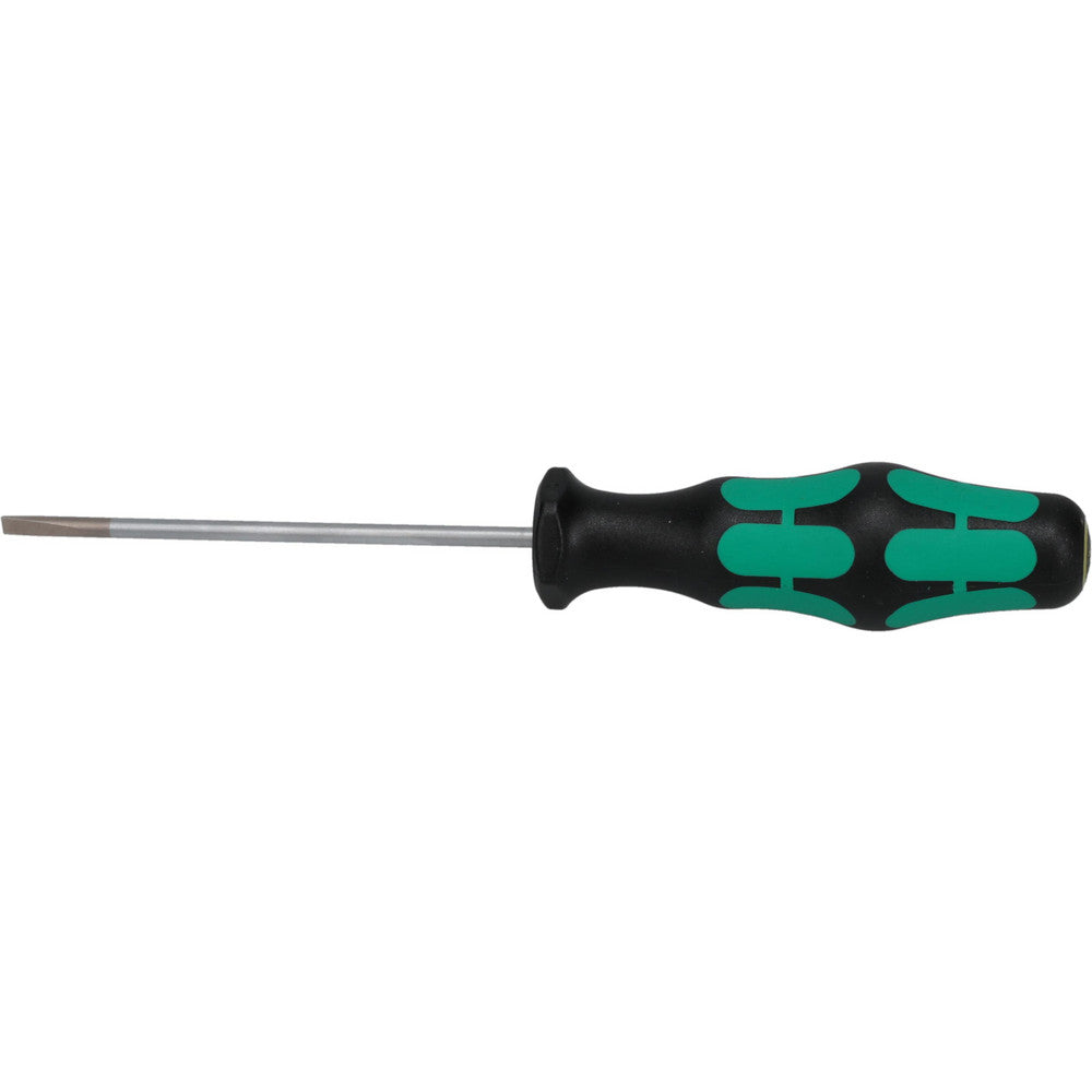 Wera 05110001001 Slotted Screwdriver 1/8" Width, 6-21/64" OAL, 3-1/8" Blade Length