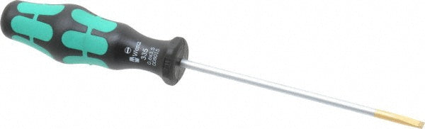 Wera 05008015001 Slotted Screwdriver 1/8" Width, 7-1/8" OAL, 4" Blade Length