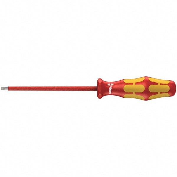 Wera 05006105001 Slotted Screwdriver 1/8" Width, 7-1/8" OAL, 4" Blade Length