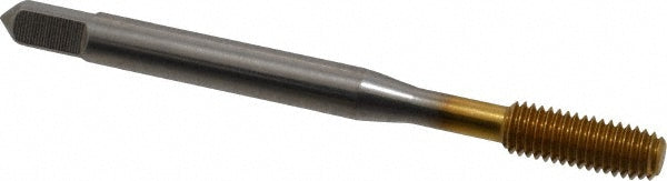 Balax 18148-01T Thread Forming Tap M5x0.8 Metric, 6H Class of Fit, Bottoming Chamfer, High-Speed Steel, Titanium Nitride Finish