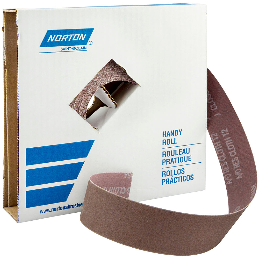 Norton 66261126284 1-1/2" x 50 Yd 180 Grit Aluminum Oxide Shop Roll