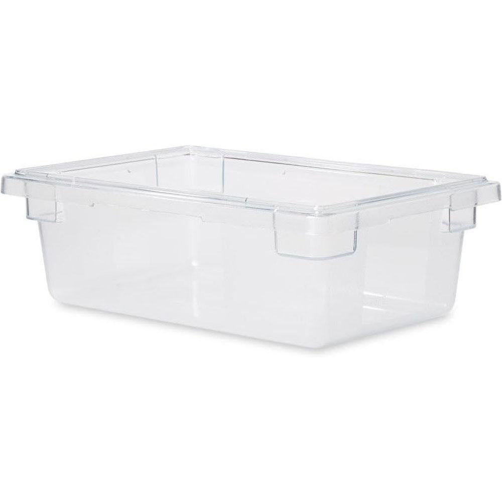 Rubbermaid FG330900CLR Food Tote Box Container Polycarbonate, Rectangular