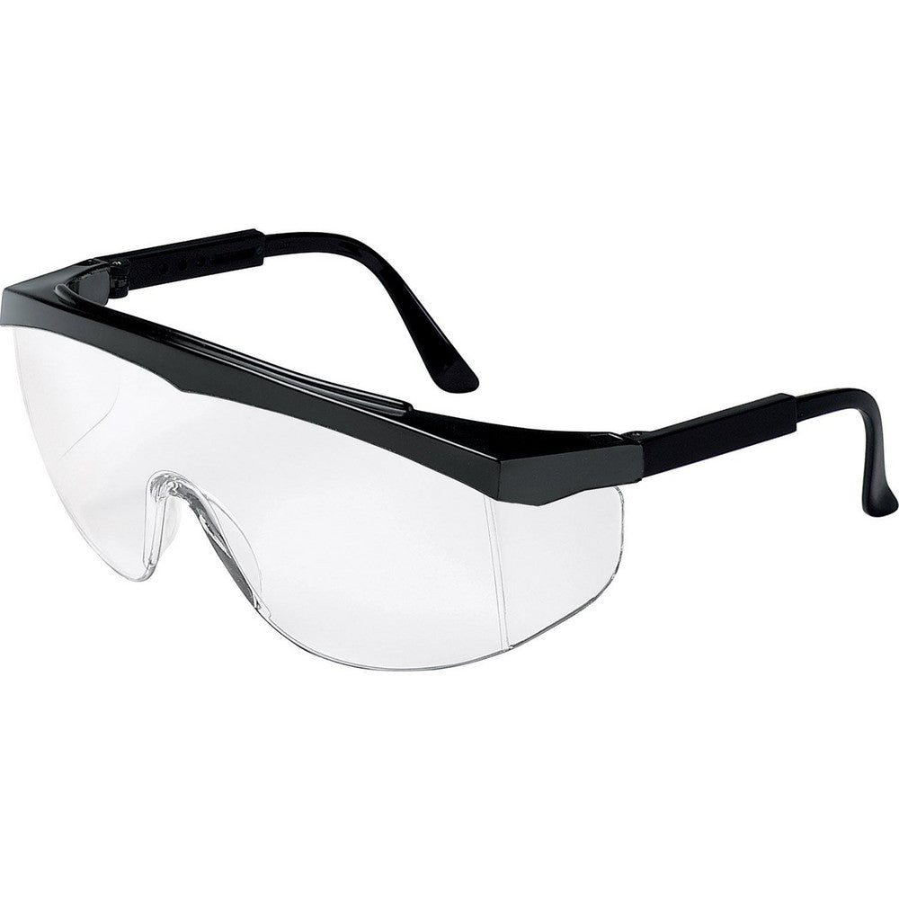 MCR Safety SS010 Safety Glasses Uncoated, Polycarbonate, Clear Lenses, Half-Framed