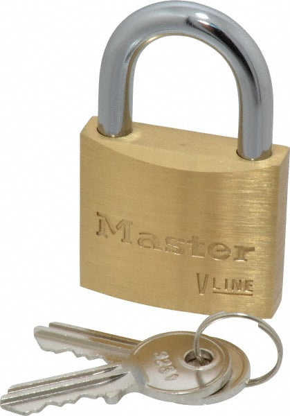 Master Lock 4140KA-3231 Padlock Brass, Keyed Alike, 1-1/2" Wide