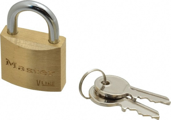 Master Lock 4130KA-314 Padlock Brass, Keyed Alike, 1-1/8" Wide