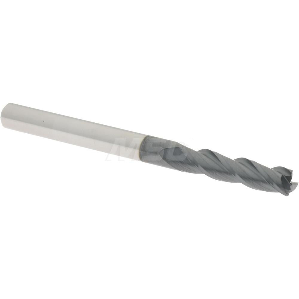 Accupro 00476572 Corner Radius End Mill 1/8" Dia, 1/2" LOC, 0.01" Radius, 3 Flutes, Solid Carbide