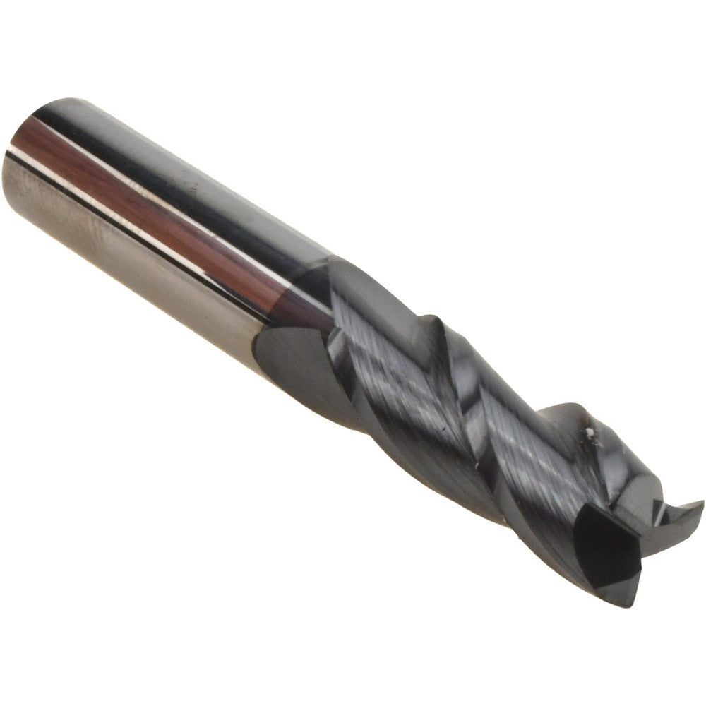Accupro 00476739 Corner Radius End Mill 3/8" Dia, 1" LOC, 0.02" Radius, 3 Flutes, Solid Carbide