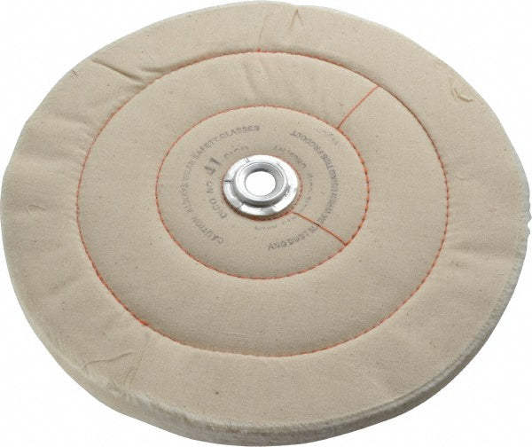 Dico 7000026 Unmounted Cushion Sewn Buffing Wheel 10" Dia, 3/4" Thick, 1/2" Arbor Hole Dia